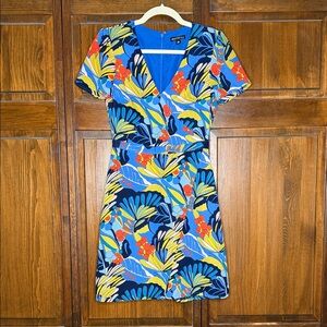 J. Crew Factory Colorful Floral Dress